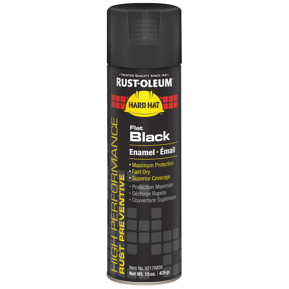 Rust-Oleum - Enamel Spray Paint: Black, Gloss, 15 oz | MSC