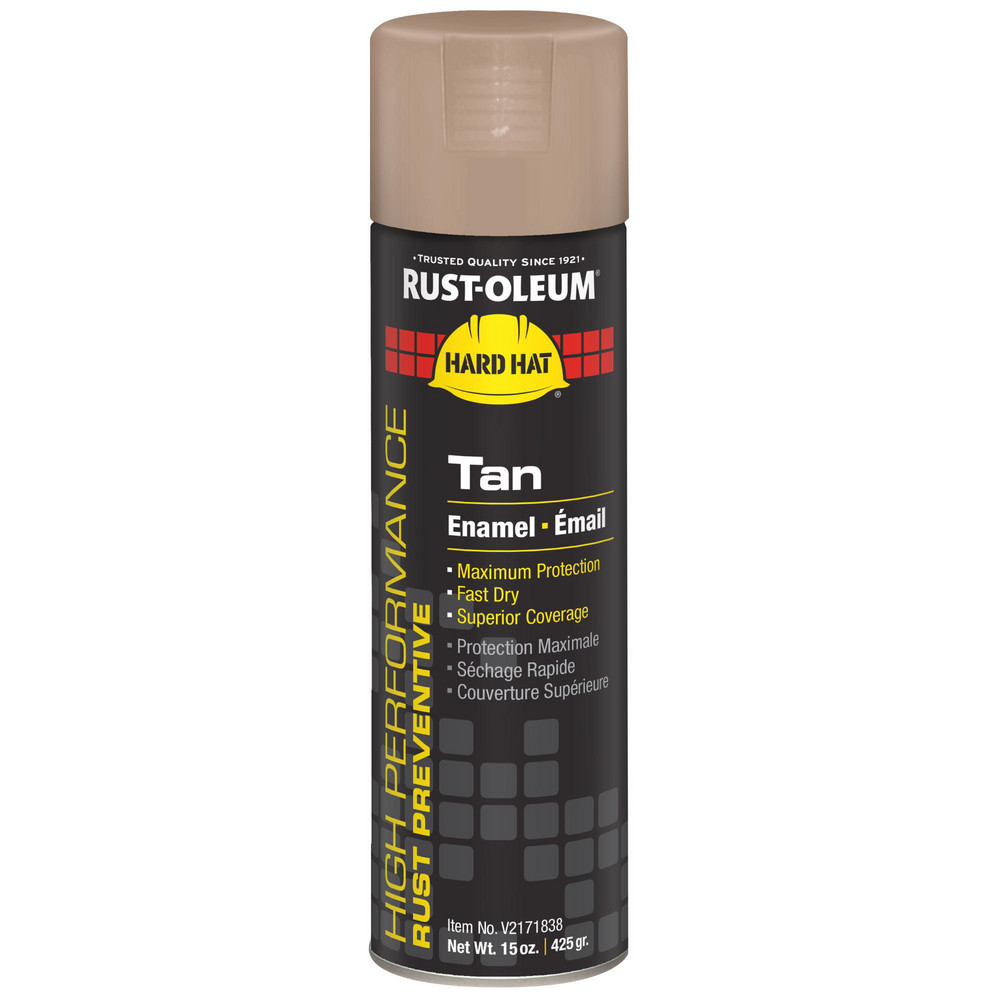Rust-Oleum - Enamel Spray Paint: Tan, Gloss, 15 oz | MSC Direct