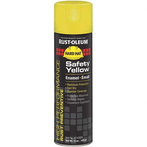Rust-Oleum - Enamel Spray Paint: Safety Yellow, Gloss, 15 oz