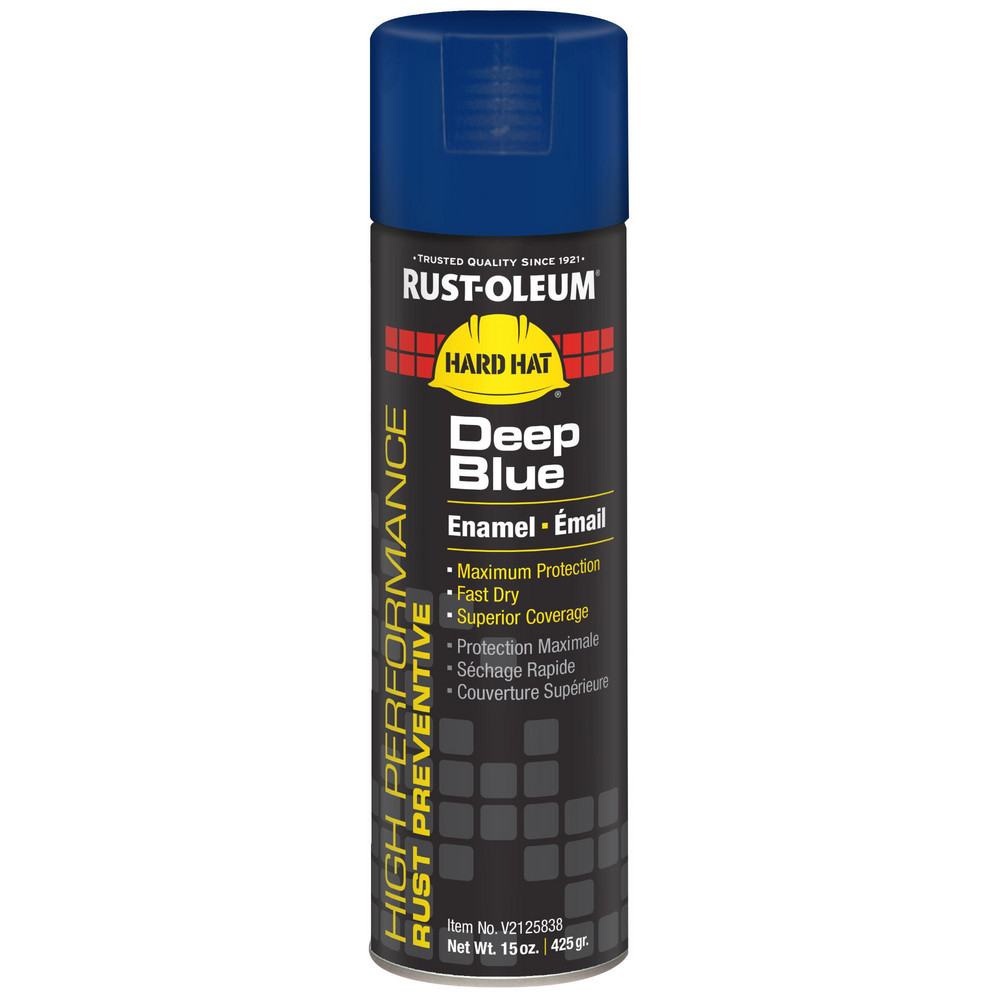 Enamel Spray Paint: Deep Blue, Gloss, 15 oz