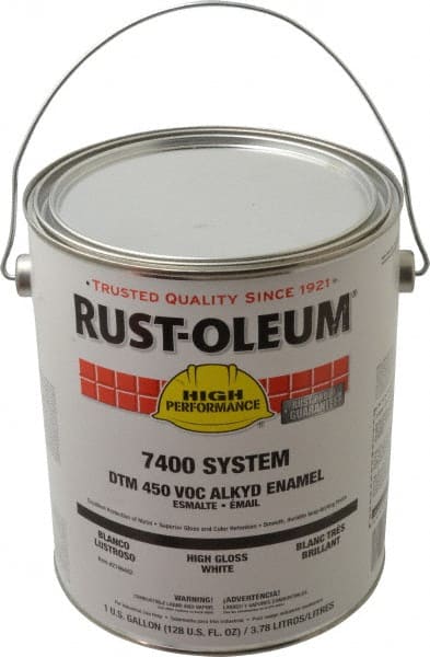 Rust-Oleum 2766402 Industrial Enamel Paint: 10 gal, High-Gloss, White 