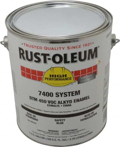 Rust-Oleum 925402 Industrial Enamel Paint: 10 gal, Gloss, Safety Blue 
