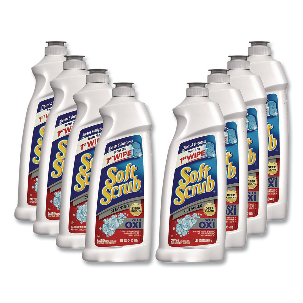 Soft Scrub Scrub Cleanser w Oxi Clean Scent 24 oz Bottle 8Carton  Liquid Ready To Use Clean Scent  Part DIA07226