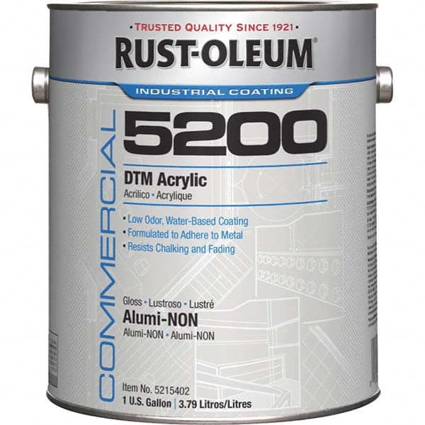 Rust-Oleum 5215402 Acrylic Enamel Paint: 10 gal, Semi-Gloss Finish 