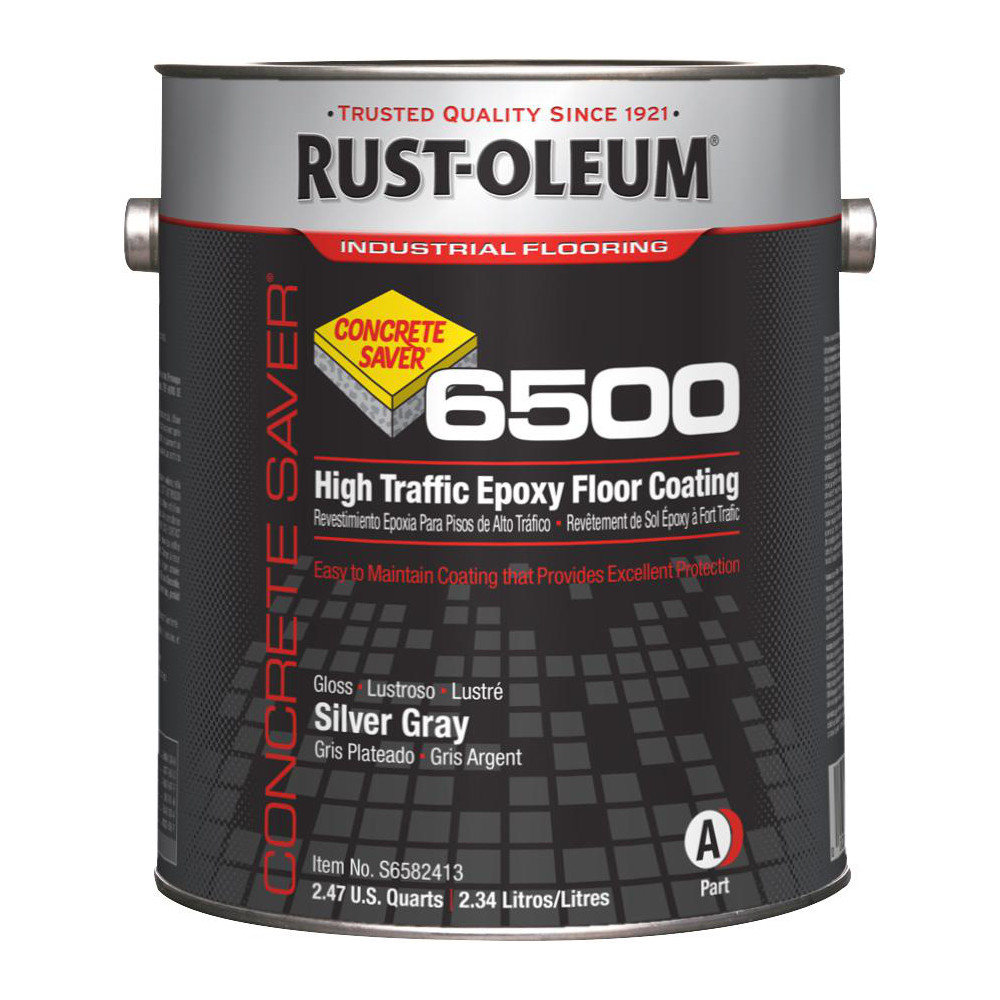 Protective Coating: 1 gal Can, High Gloss Finish, Gray & Silver