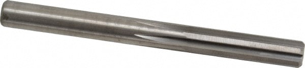 Chucking Reamer: 21/64" Dia, 3-1/2" OAL, 1-1/4" Flute Length, Straight Flute, Straight Shank, Solid Carbide