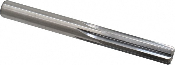 Chucking Reamer: 3/8" Dia, 3-1/2" OAL, 1-1/4" Flute Length, Straight Flute, Straight Shank, Solid Carbide