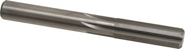 Chucking Reamer: 7/16" Dia, 3-3/4" OAL, 1-3/8" Flute Length, Straight Flute, Straight Shank, Solid Carbide