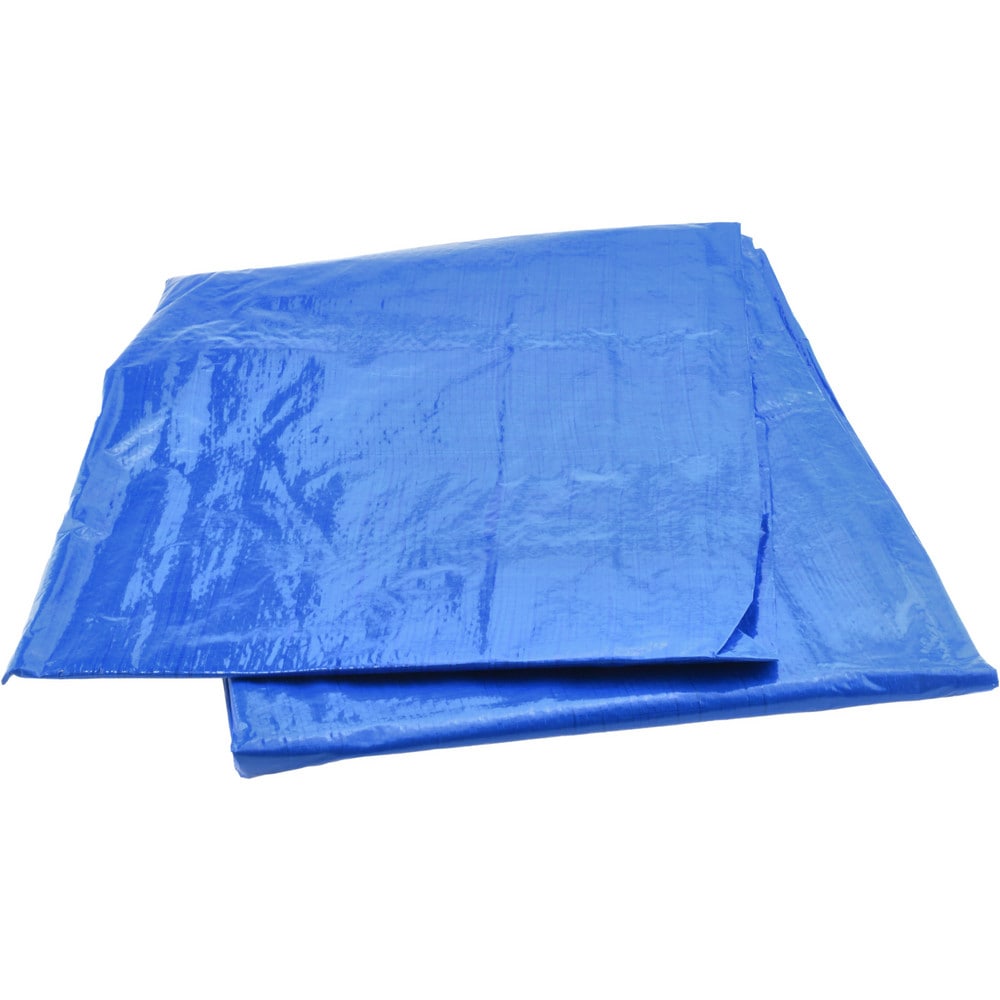 Tarp/Dust Cover: Blue, Rectangle, Polyethylene, 20' Long x 12' Wide