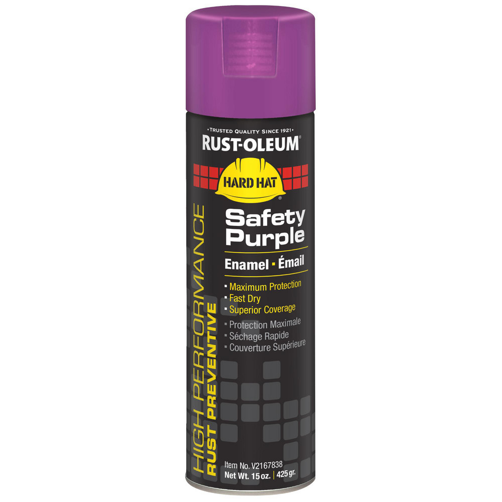 Spray Paint: Purple, Gloss, 15 oz Net Fill, Rustproof Enamel