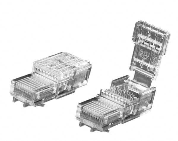 Modular Connectors; Connector Type: Plug ; Number of Positions: 8 ; Number of Contacts: 8 ; Standards Met: cUL Certified File LR80837; UL 94 V-0; UL Listed File E129878