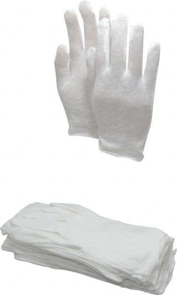 white cotton work gloves