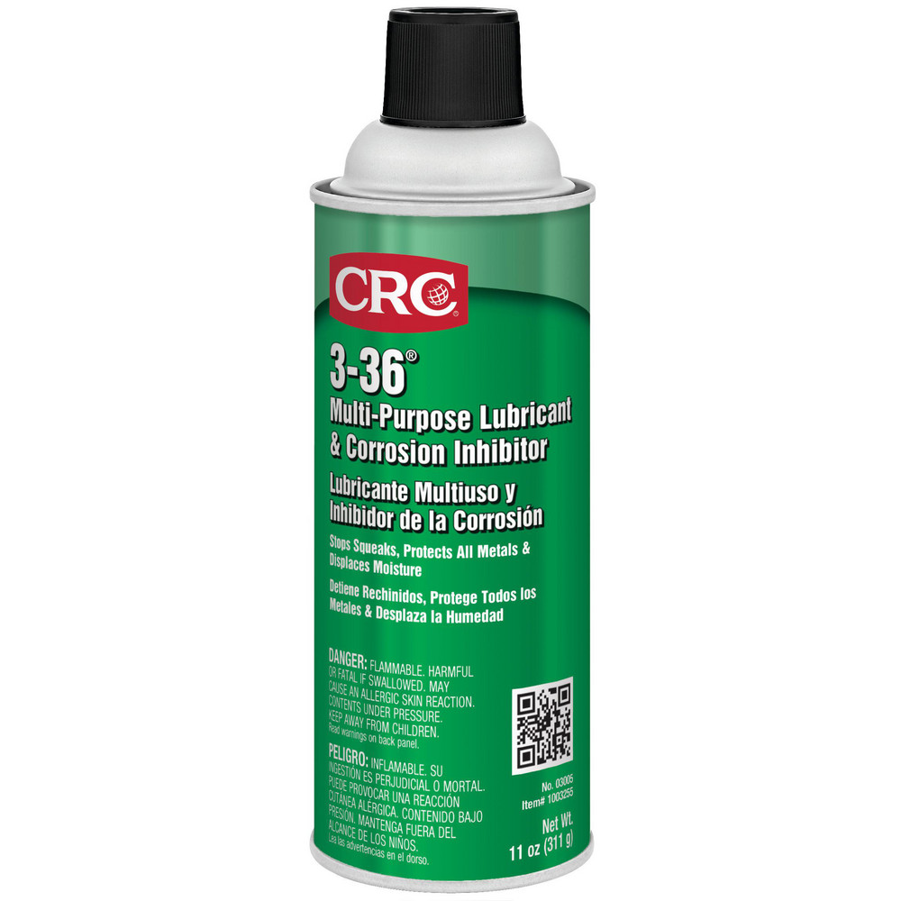 3-36 Multi-Purpose Lubricant & Corrosion Inhibitor, 11oz - Blue, Clear & Green, 250.00 deg F Max, Flammable