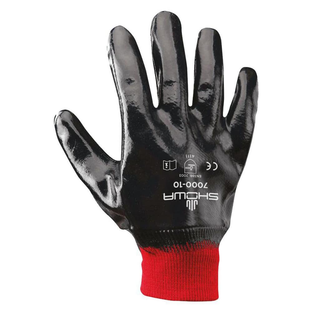 General Purpose Work Gloves: Small, Nitrile Coated, Cotton & Jersey