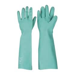 Chemical Resistant Gloves: X-Large, 22 mil Thick, Nitrile-Coated, Nitrile, Unsupported