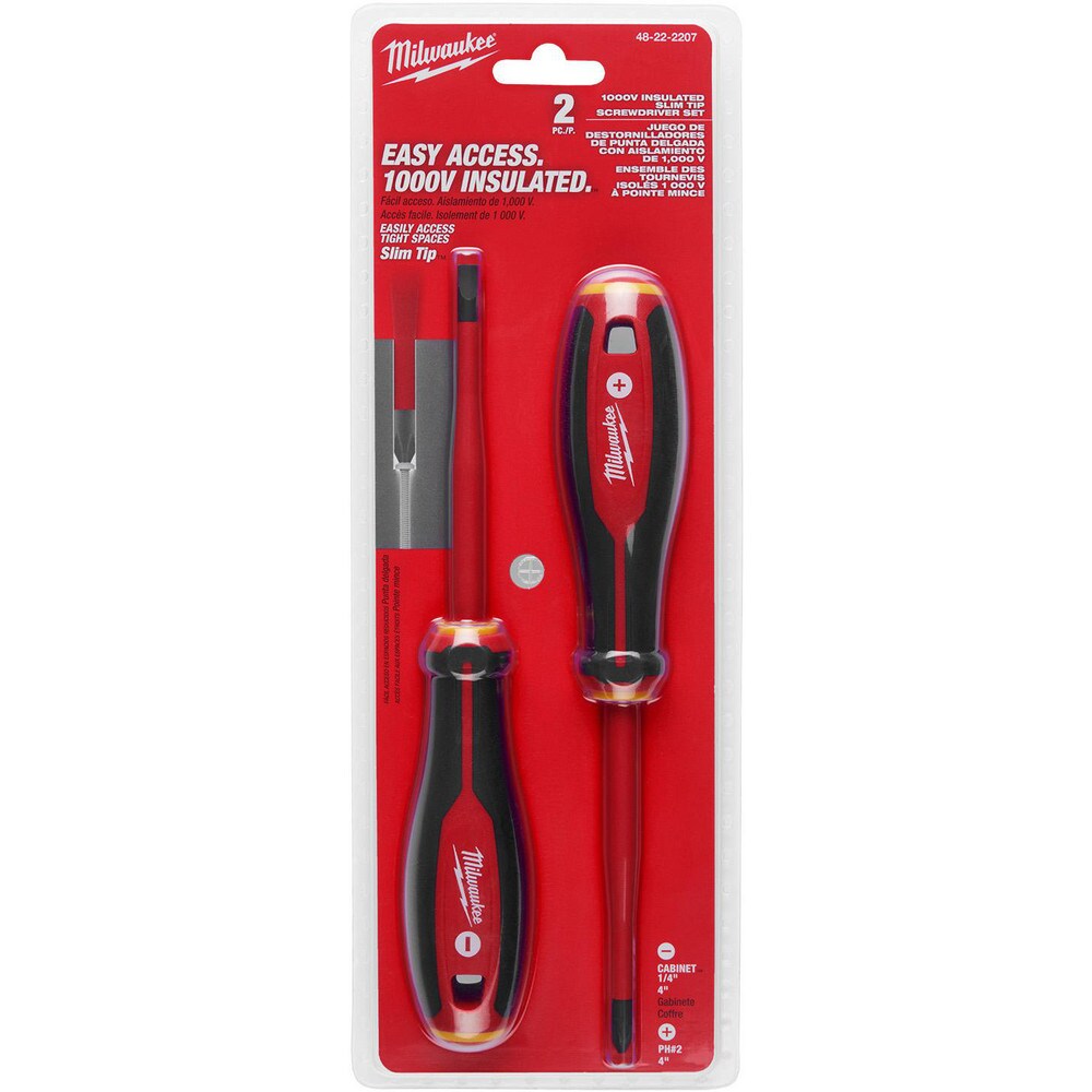 Milwaukee Tool Screwdriver Sets Screwdriver Types Included Cabinet Phillips Container Type