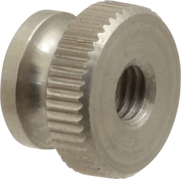 11/16 Length 1 Diameter 10-32 Thread Size Morton Stainless Steel Knurled Head Nuts Inch Size