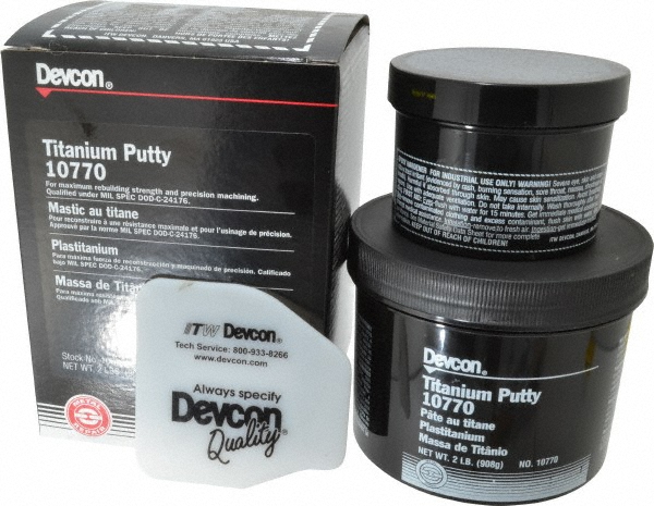 Putty: 2 lb Kit, Gray, Epoxy Resin - 150 (Wet) & 350 (Dry) &deg; F Operating Temp