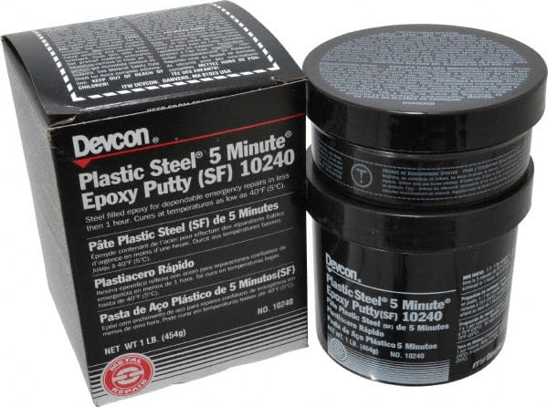 Devcon 10240 Two-Part Epoxy: 1 lb, Pail Adhesive 