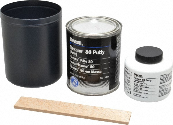 Putty: 1 lb Kit, Black, Urethane - 120 (Wet) & 180 (Dry) &deg; F Operating Temp, 15 min Tack Free Dry Time