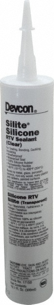 Joint Sealant: 10.3 oz Cartridge, Clear, RTV Silicone - -60 to 248 &deg; F Operating Temp