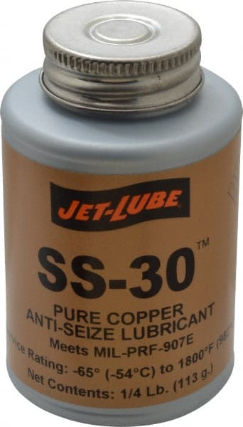 Jet-Lube 12555 High Temperature Anti-Seize Lubricant: 4 oz Can 