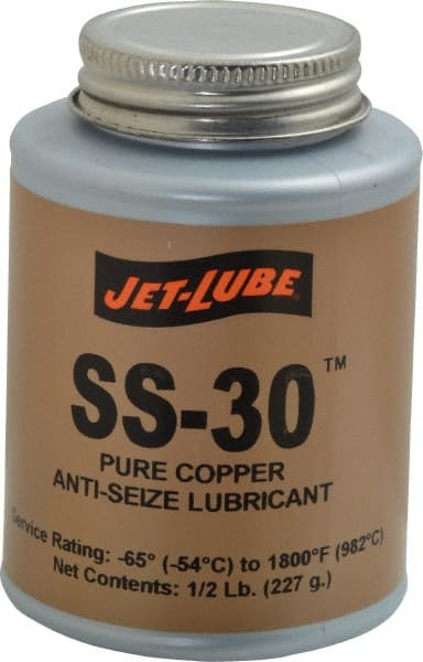 Jet-Lube 12502 High Temperature Anti-Seize Lubricant: 8 oz Can 
