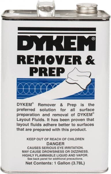 Dykem 82738 Layout Fluid Remover: 1 gal Can 