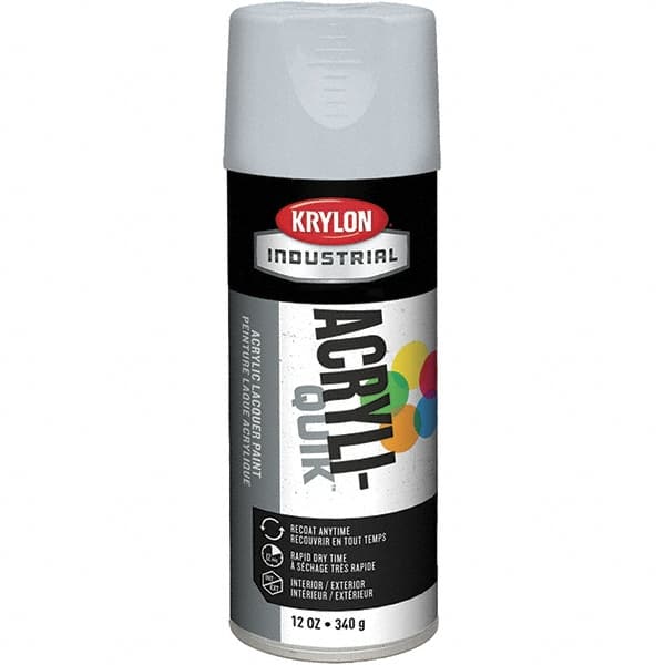 Krylon White 12 Oz Net Fill Flat Lacquer Spray Paint Msc Industrial Supply