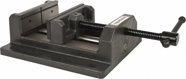 6" Jaw Opening Capacity x 2" Throat Depth, Horizontal Drill Press Vise