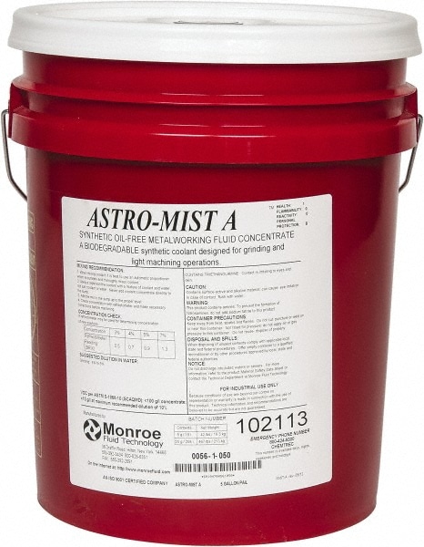 Monroe Fluid Technology 0056-1-050 Grinding Fluid: 5 gal Pail 