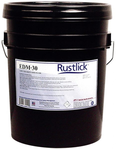 Rustlick 72052 Dielectric & EDM Fluid: 5 gal Pail 