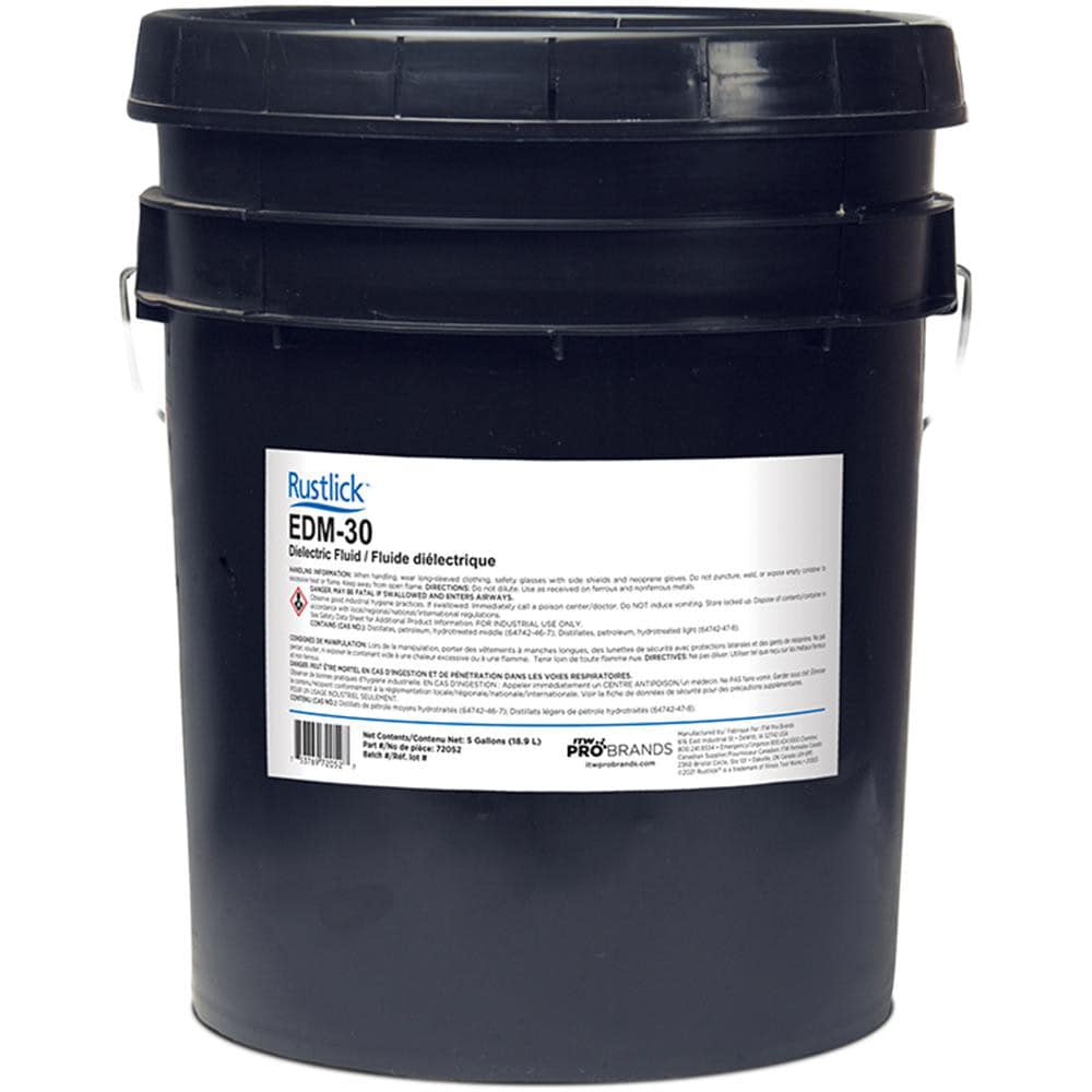 Rustlick - Dielectric & EDM Fluid: Rustlick® EDM-30, Liquid, 5 gal Pail ...