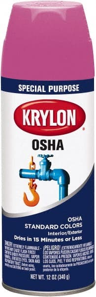 Krylon - Enamel Spray Paint: OSHA Purple, Gloss, 12 oz - 00270827