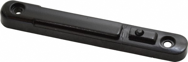 Pedestrian Barrier Wall Receiver & Wall Receptacle: Steel, Black, Use with Tensabarrier