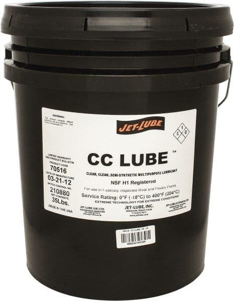 Jet-Lube 70516 General Purpose Grease: 35 lb Pail, Synthetic with Polytetrafluroethylene 