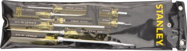 Stanley 66-158-A Screwdriver Set: 8 Pc, Phillips, Slotted & Stubby 