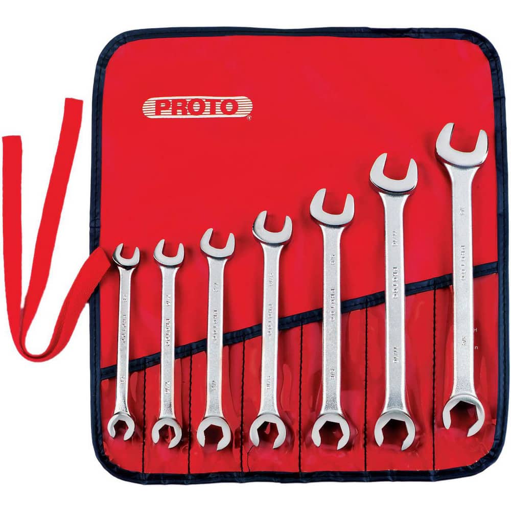 Flare Nut Wrench Set: 7 Pc, Inch