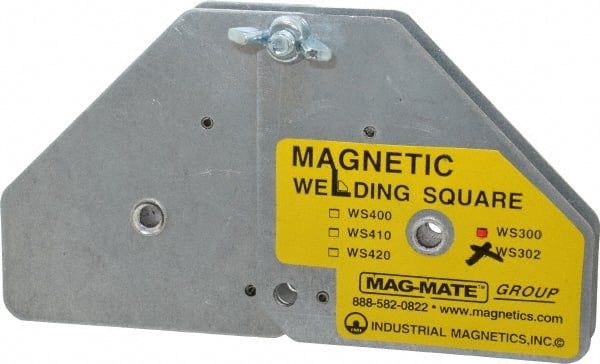 Mag-Mate WS302 7-5/8" Wide x 1-3/8" Deep x 3-3/4" High, Rare Earth Magnetic Welding & Fabrication Square 