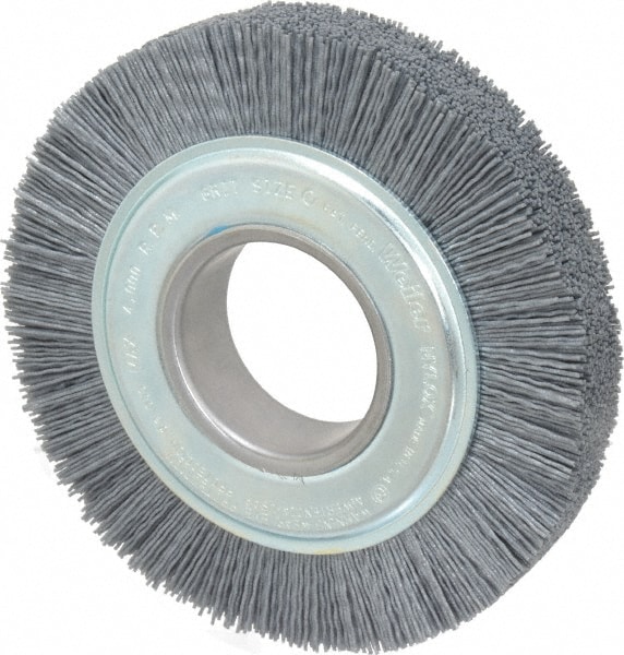 Weiler 97732 Wheel Brush: 6" Wheel Dia, Crimped 