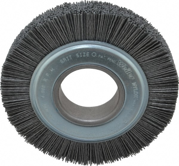 Weiler 97733 Wheel Brush: 6" Wheel Dia, Crimped 