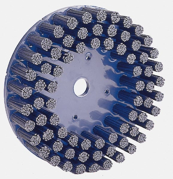 8" 120 Grit Silicon Carbide Crimped Disc Brush