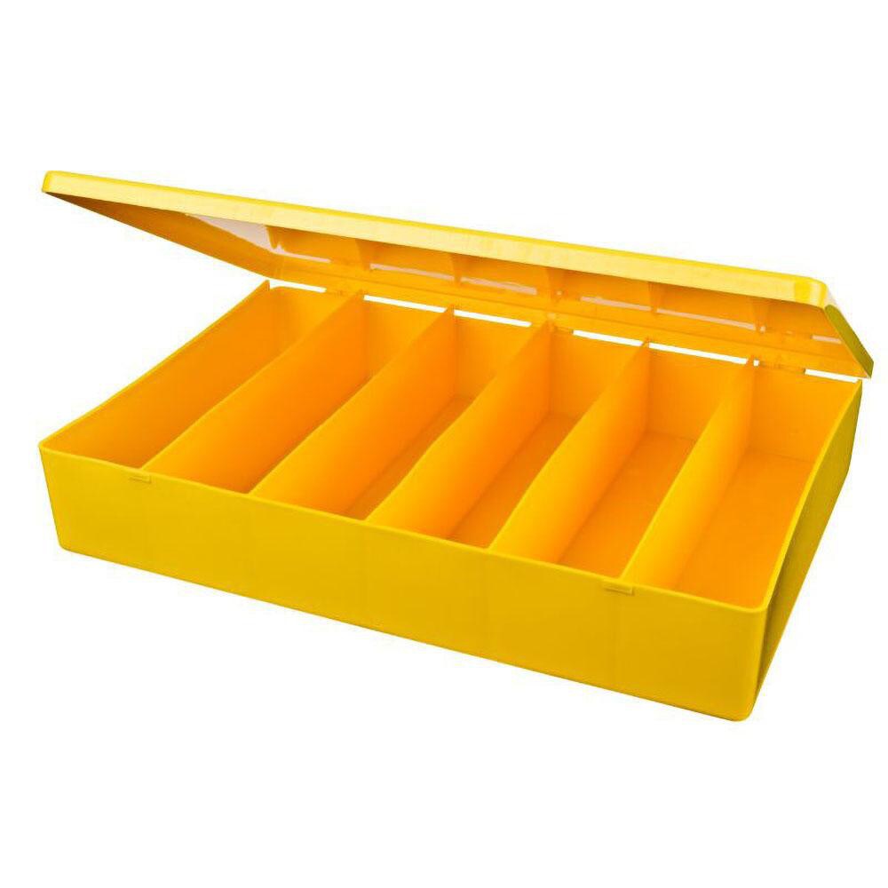6 Compartment Yellow Small Parts Box