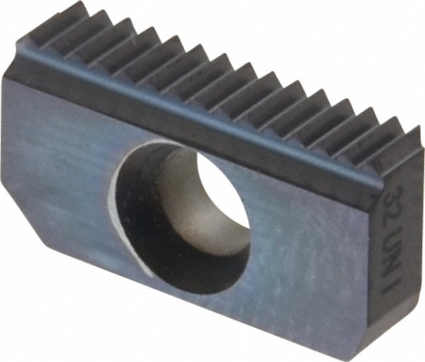 12 I 32 UN MT7 Carbide Thread Mill Insert - TiAlN Finish, Internal, UN, 32 TPI