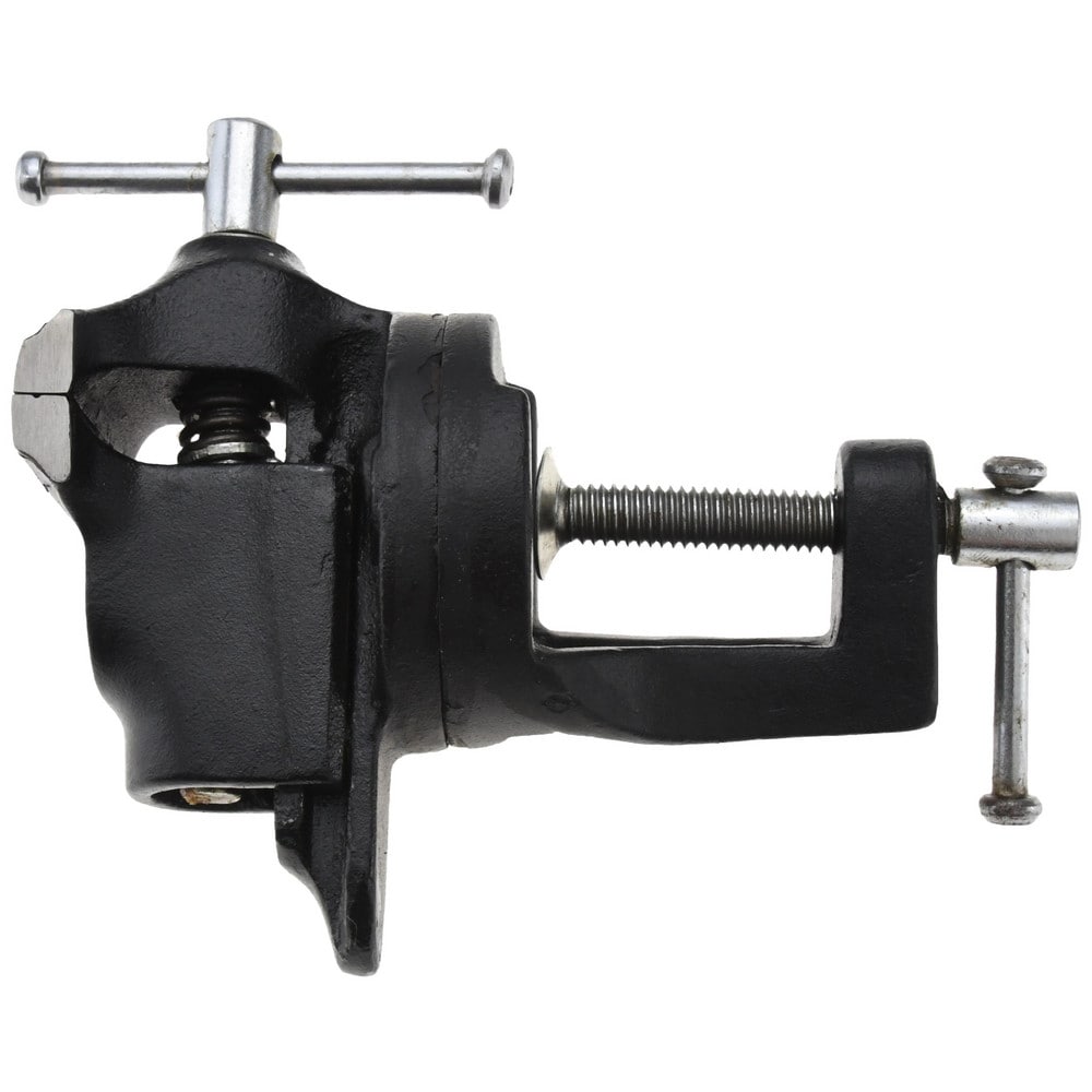 Bench & Pipe Combination Vise: 2" Jaw Width, 1-1/4" Jaw Opening, 3/4" Throat Depth