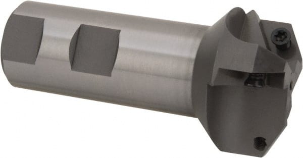 Everede Tool 1271 60° Lead Angle, 3/4" to 1.708" Cut Diam, 1" Shank Diam, Indexable & Chamfer End Mill 