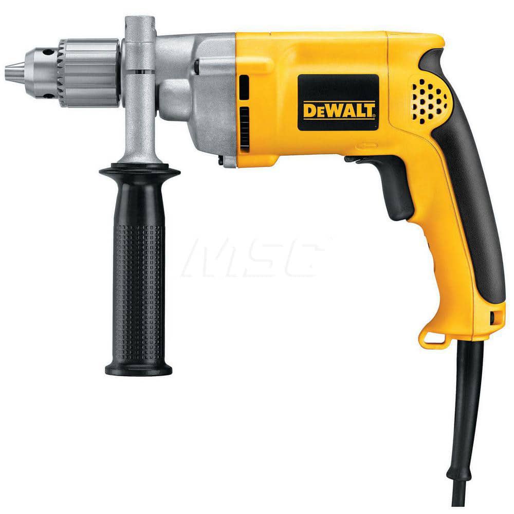 Electric Drill: 1/2" Keyed Chuck, Pistol Grip, 0 to 1,000 RPM