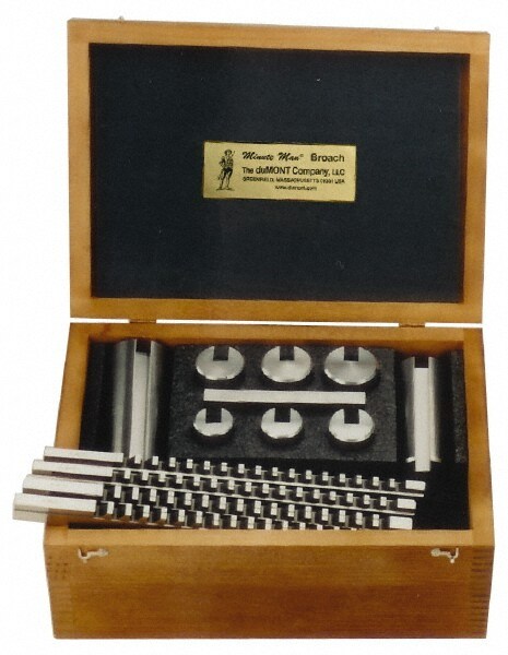 12 Piece, 5/16 to 1/2" Keyway Width, Style D Keyway Broach Set