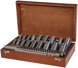 23 Piece, 1/8 to 3/8" Keyway Width, Style B & C Keyway Broach Set