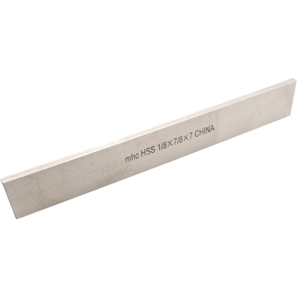 Cutoff Blade: Double-Beveled, 1/8" Wide, 7/8" High, 7" Long